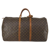 Louis Vuitton Keepall Bag Monogram Canvas Brown Canvas Travel Bag Bag (Authentic Pre-Loved)