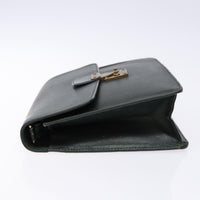 Louis Vuitton Kourad Pouch Taiga Green Leather Clutche & Pouche Bag (Authentic Pre-Loved)
