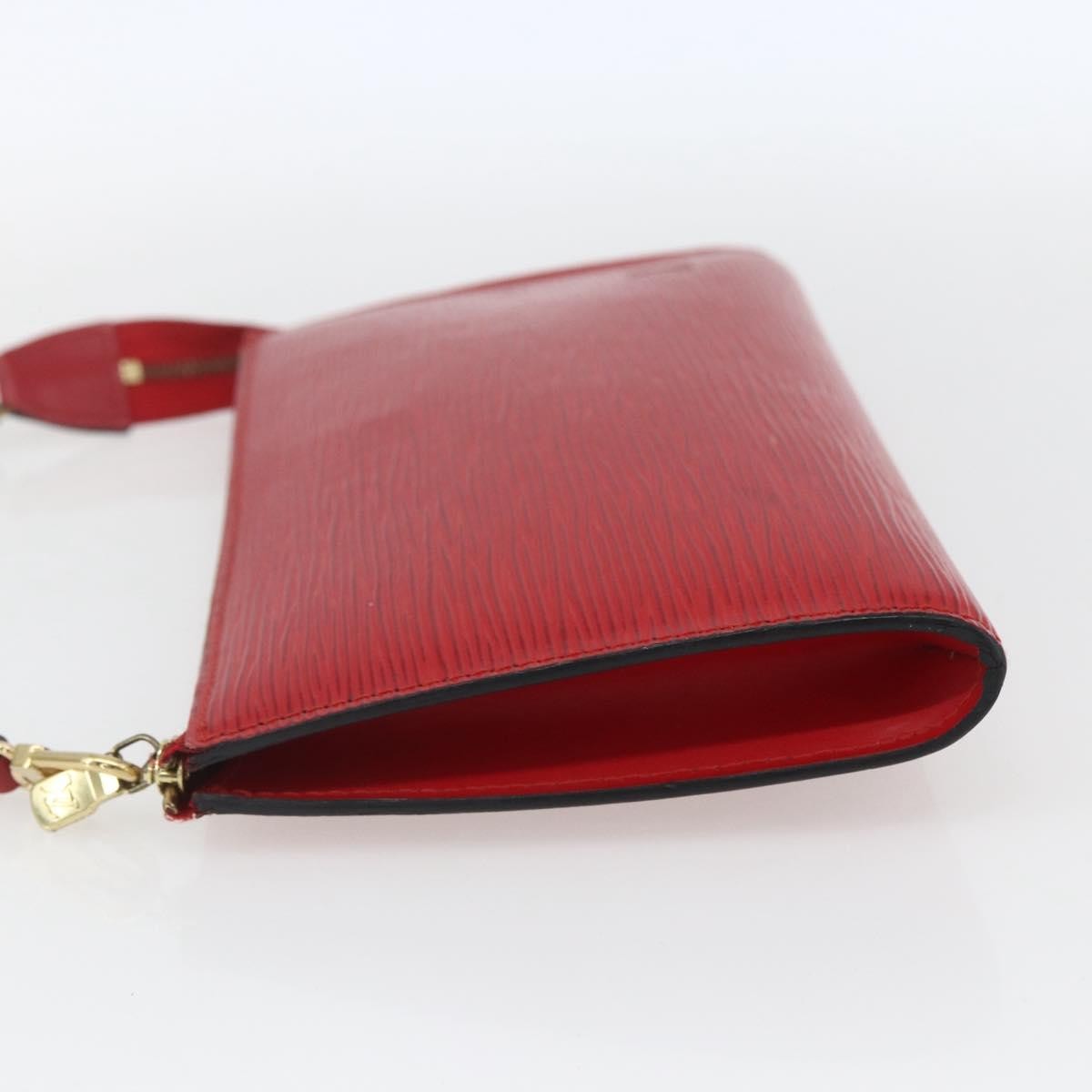 Louis Vuitton Pochette Accessoires Epi Leather Red Leather Clutche & Pouche Bag (Authentic Pre-Loved)