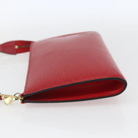 Louis Vuitton Pochette Accessoires Epi Leather Red Leather Clutche & Pouche Bag (Authentic Pre-Loved)