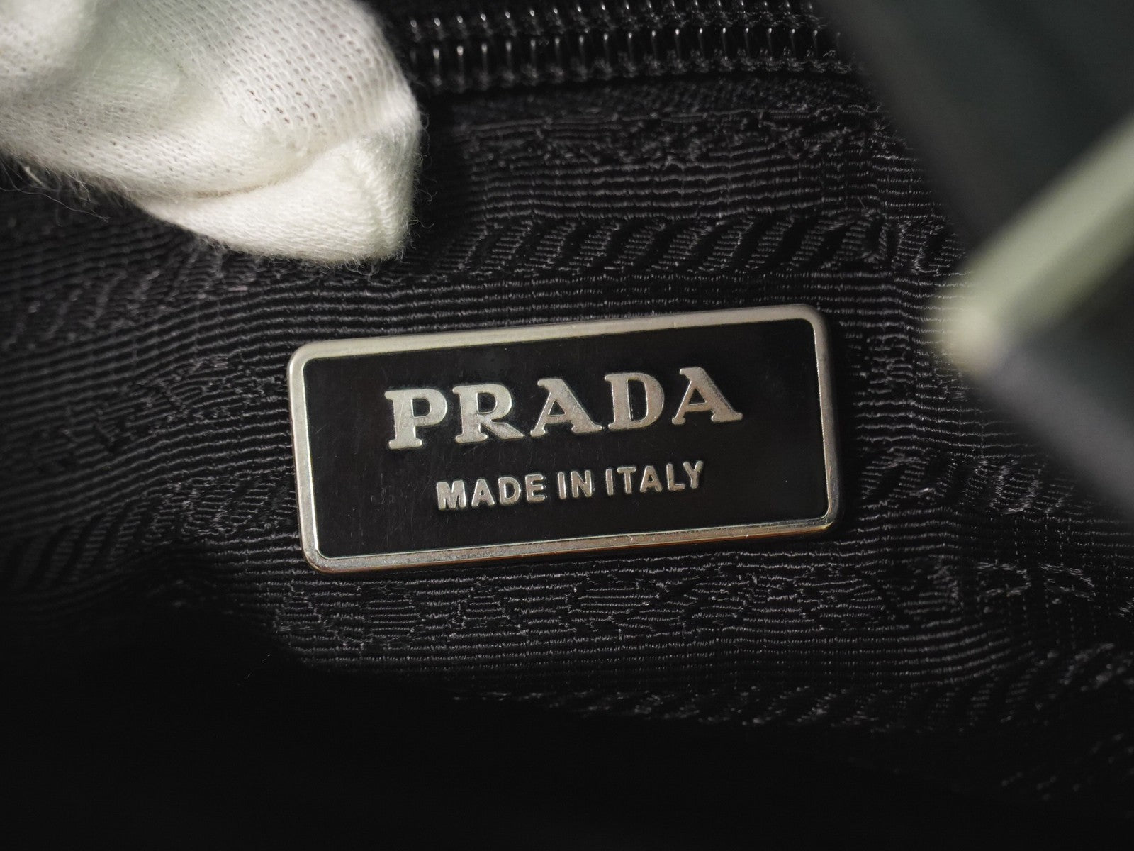 Prada Flat Messenger Bag Tessuto Black Nylon Shoulder Bag Bag (Pre-Loved)