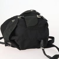 Prada Double Front Pocket Backpack Tessuto Black Nylon Backpack Bag (Authentic Pre-Loved)