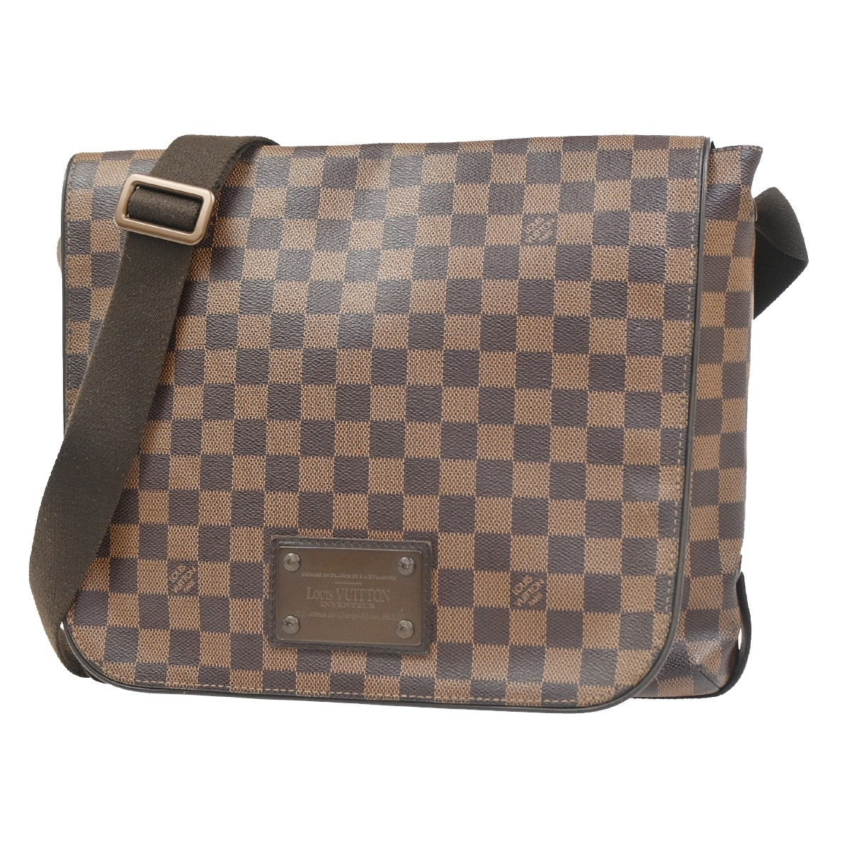 Louis Vuitton Brooklyn Handbag Damier Brown Canvas Shoulder Bag Bag (Authentic Pre-Loved)