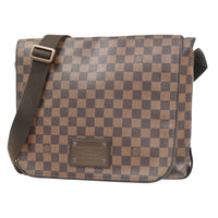 Louis Vuitton Brooklyn Handbag Damier Brown Canvas Shoulder Bag Bag (Authentic Pre-Loved)