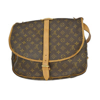 Louis Vuitton Louis Vuitton Saumur Handbag Monogram Canvas Brown Canvas Shoulder Bag Bag (Pre-Loved)