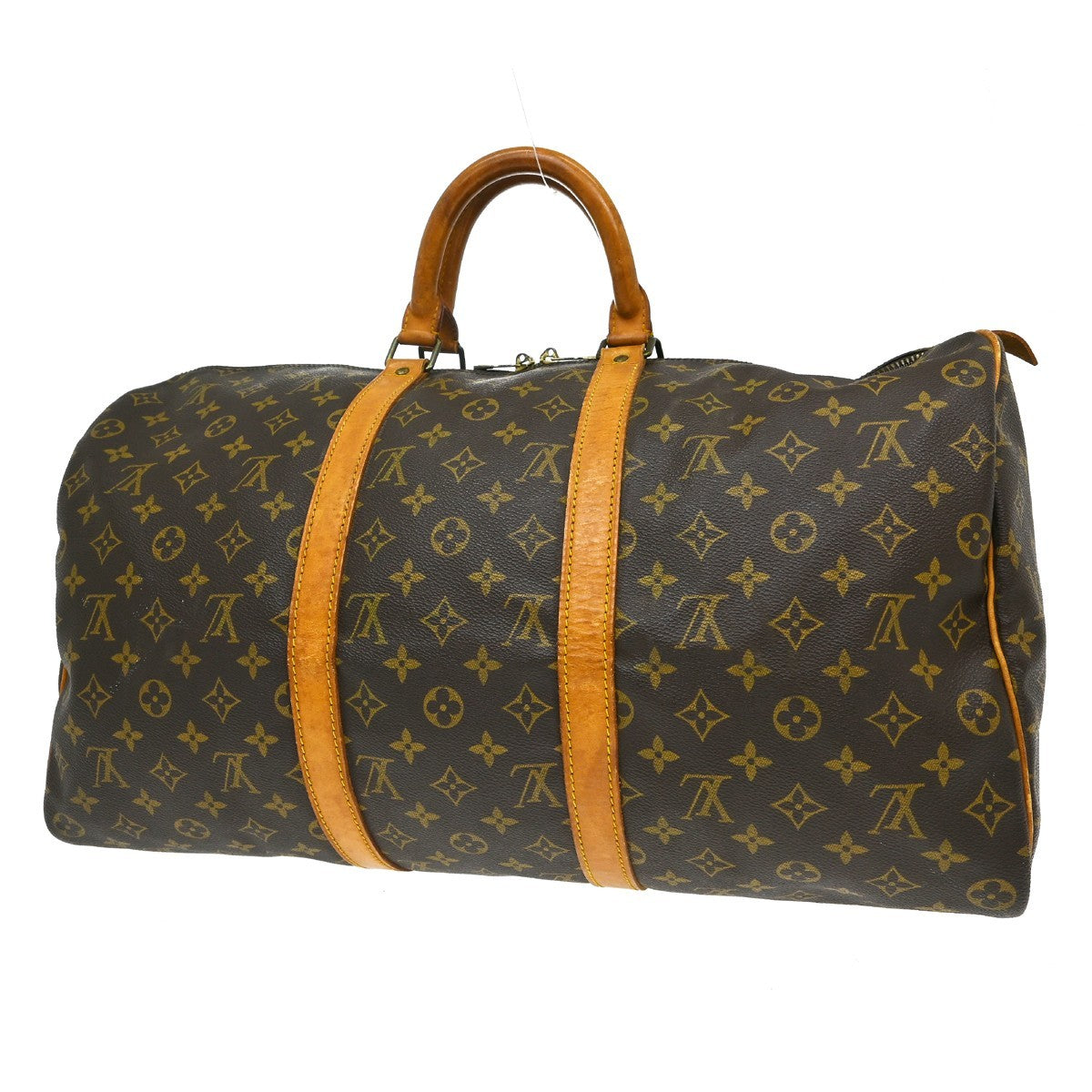 Louis Vuitton Louis Vuitton Keepall Bag Monogram Canvas Brown Canvas Travel Bag Bag (Pre-Loved)