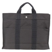 Hermes Fourre-Tout Herline Canvas Gray Canvas Tote Bag Bag (Pre-Loved)