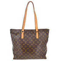 Louis Vuitton Cabas Mezzo Monogram Canvas Brown Canvas Tote Bag Bag (Authentic Pre-Loved)