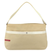 Prada Sport Handbag Canvas Beige Canvas Shoulder Bag Bag (Pre-Loved)