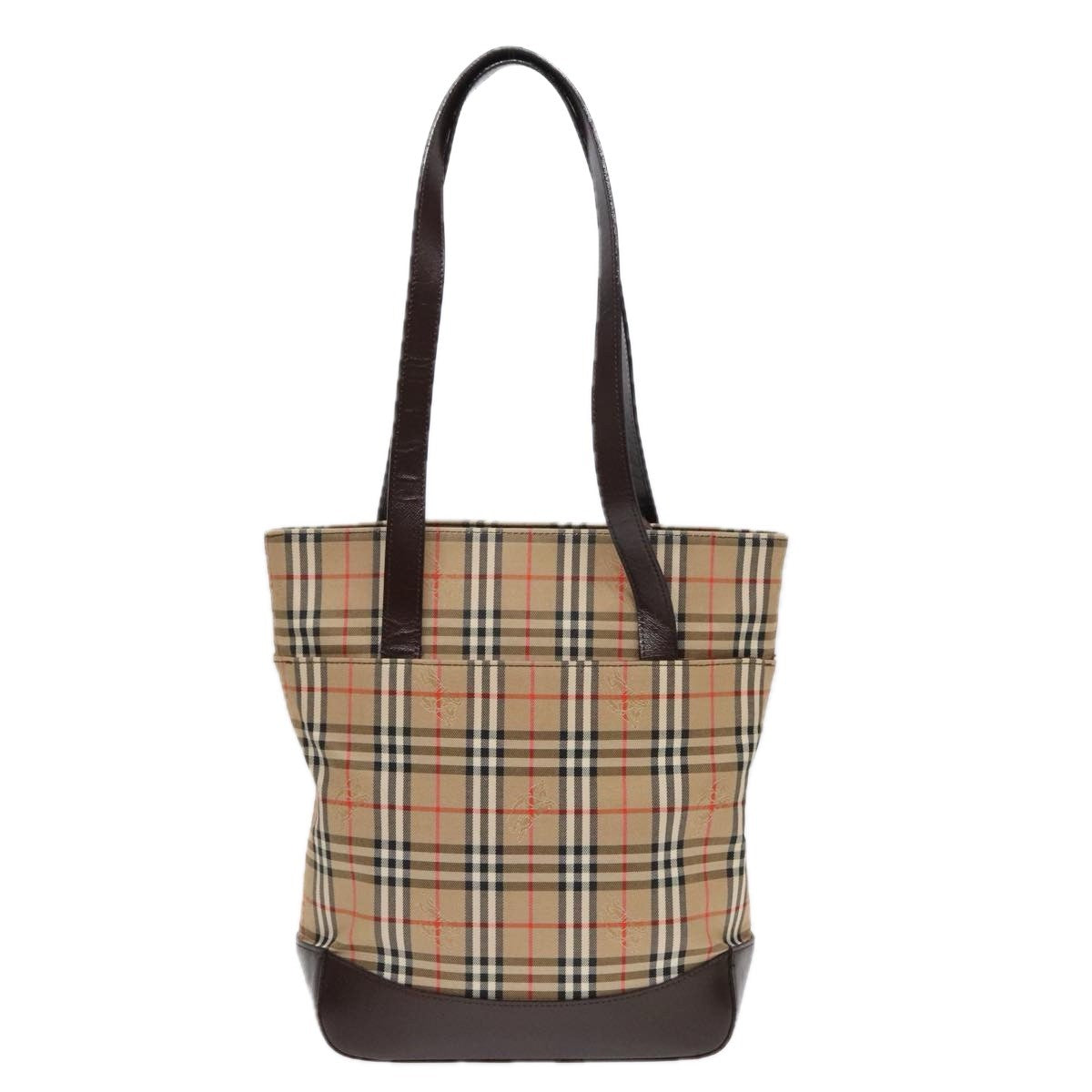 Burberry Nova Check Tote Canvas And Leather Beige Canvas Tote Bag Bag (Authentic Pre-Loved)