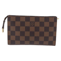 Louis Vuitton Marais Bucket Zip Pouch Damier Brown Canvas Clutche & Pouche Bag (Authentic Pre-Loved)