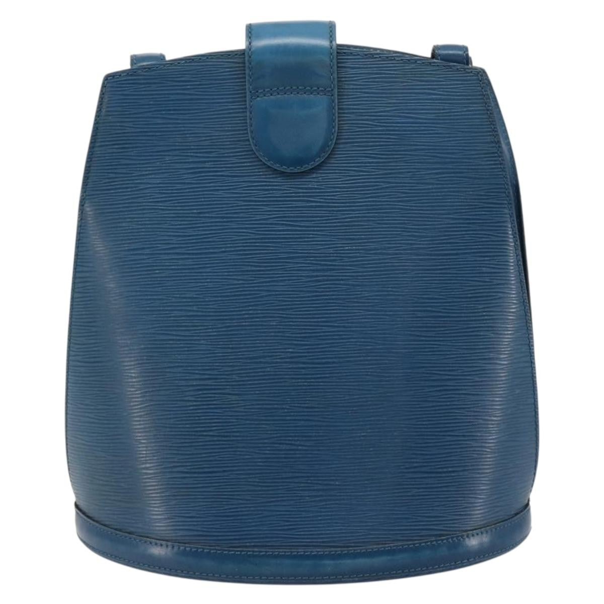Louis Vuitton Cluny Shoulder Bag Epi Leather Blue Leather Shoulder Bag Bag (Pre-Loved)