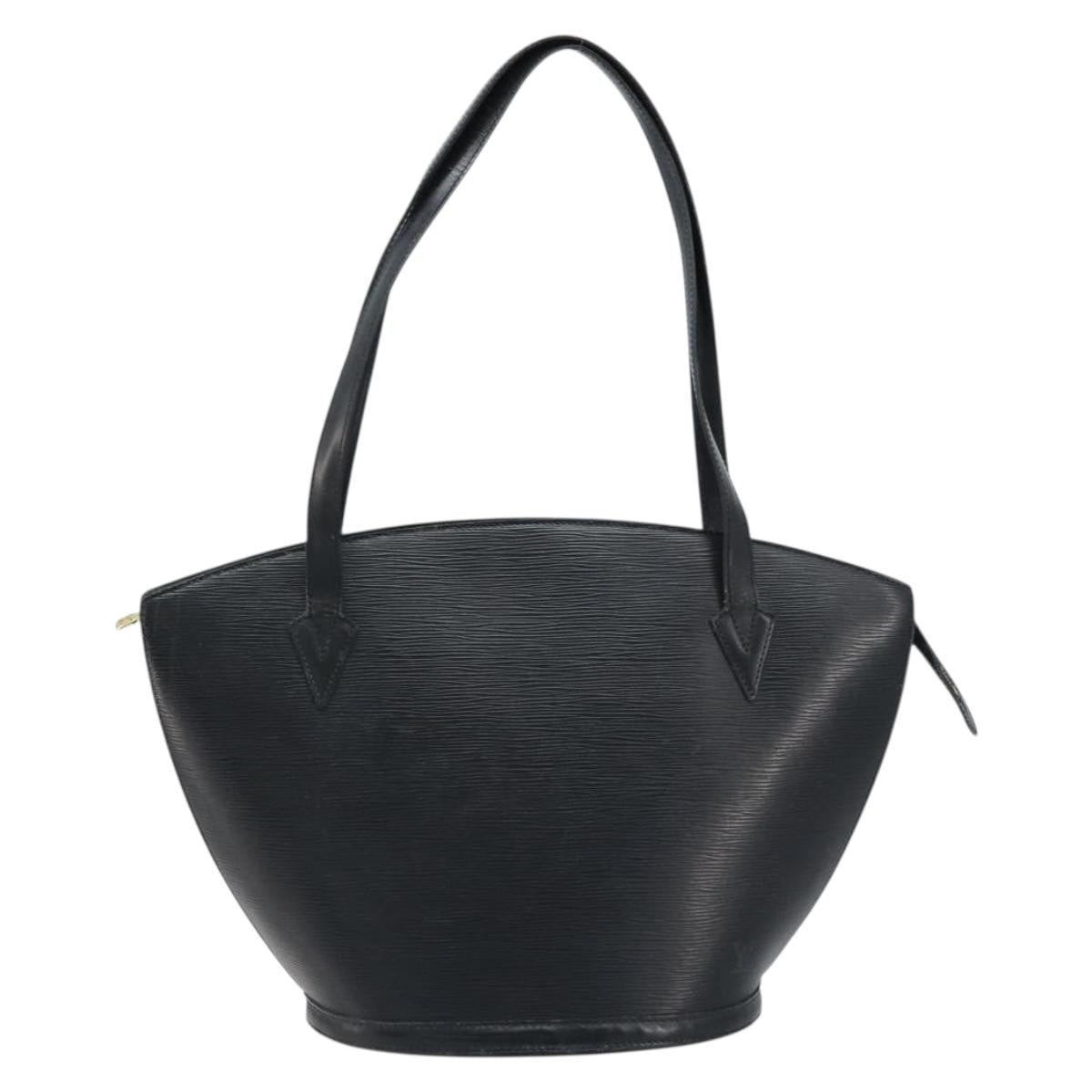 Louis Vuitton Saint Jacques Handbag Epi Leather Black Leather Shoulder Bag Bag (Authentic Pre-Loved)