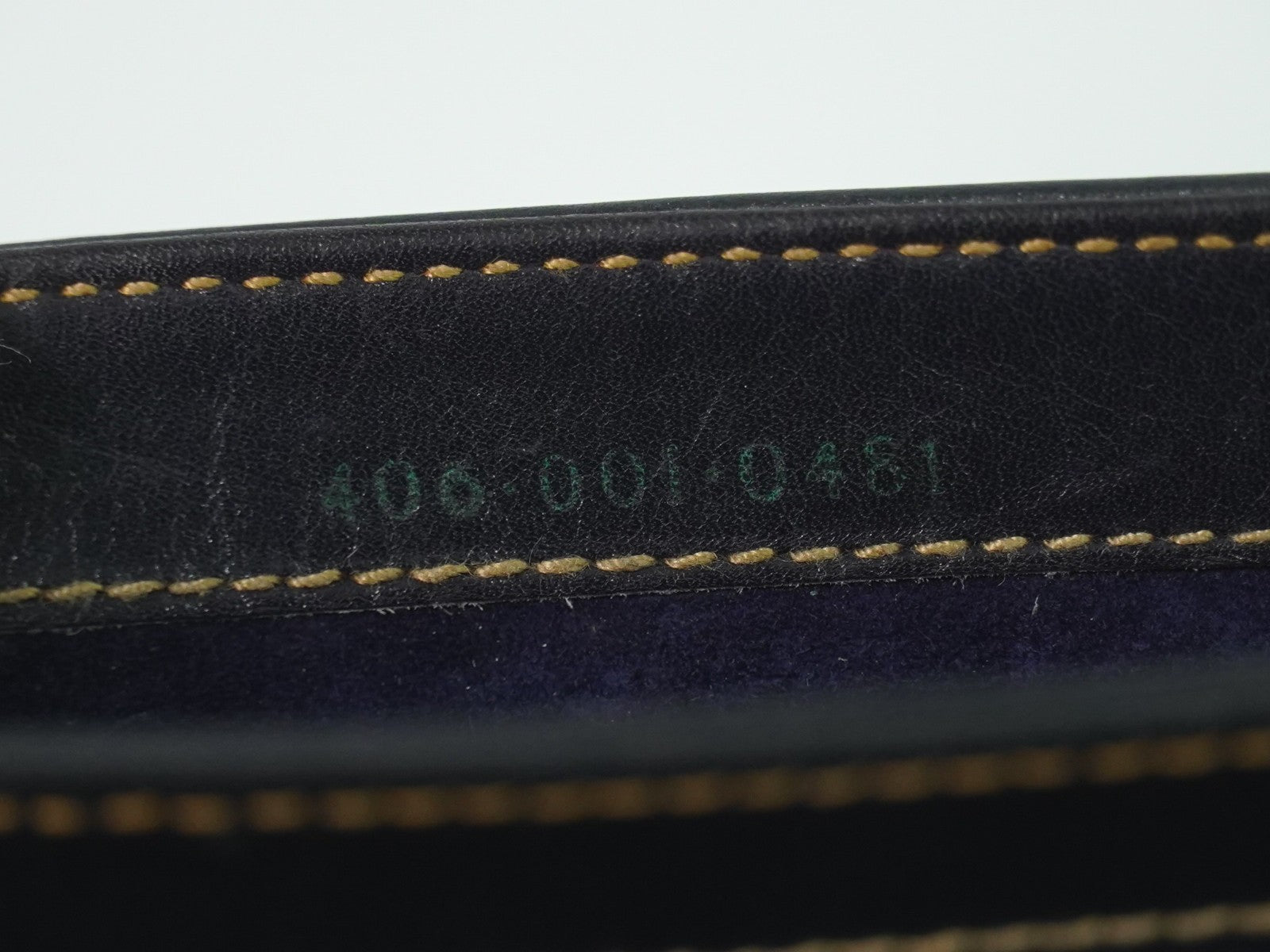 Gucci Vintage Shoulder Bag Leather Navy Leather Shoulder Bag Bag (Authentic Pre-Loved)