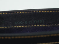 Gucci Vintage Shoulder Bag Leather Navy Leather Shoulder Bag Bag (Authentic Pre-Loved)