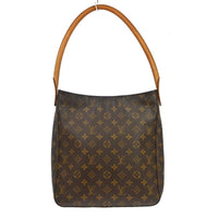 Louis Vuitton Monogram Looping Handbag Monogram Canvas Brown Canvas Shoulder Bag Bag (Pre-Loved)
