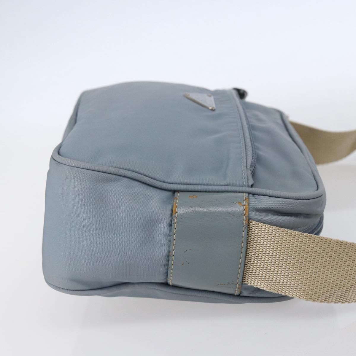 Prada Front Pocket Camera Bag Tessuto Blue Nylon Shoulder Bag Bag (Pre-Loved)