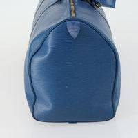 Louis Vuitton Keepall Bag Epi Leather Blue Leather Travel Bag Bag (Authentic Pre-Loved)