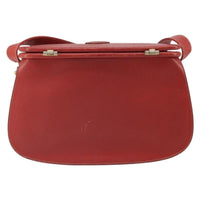 Gucci Vintage Shoulder Bag Leather Red Leather Shoulder Bag Bag (Authentic Pre-Loved)