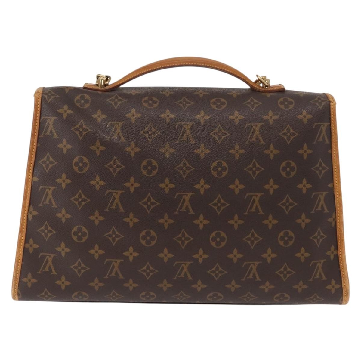Louis Vuitton Beverly Briefcase Monogram Canvas Brown Canvas Briefcase Bag (Authentic Pre-Loved)