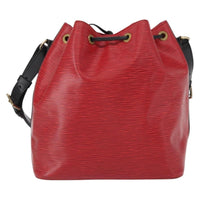 Louis Vuitton Bicolor Petit Noe Handbag Epi Leather Red Leather Shoulder Bag Bag (Pre-Loved)