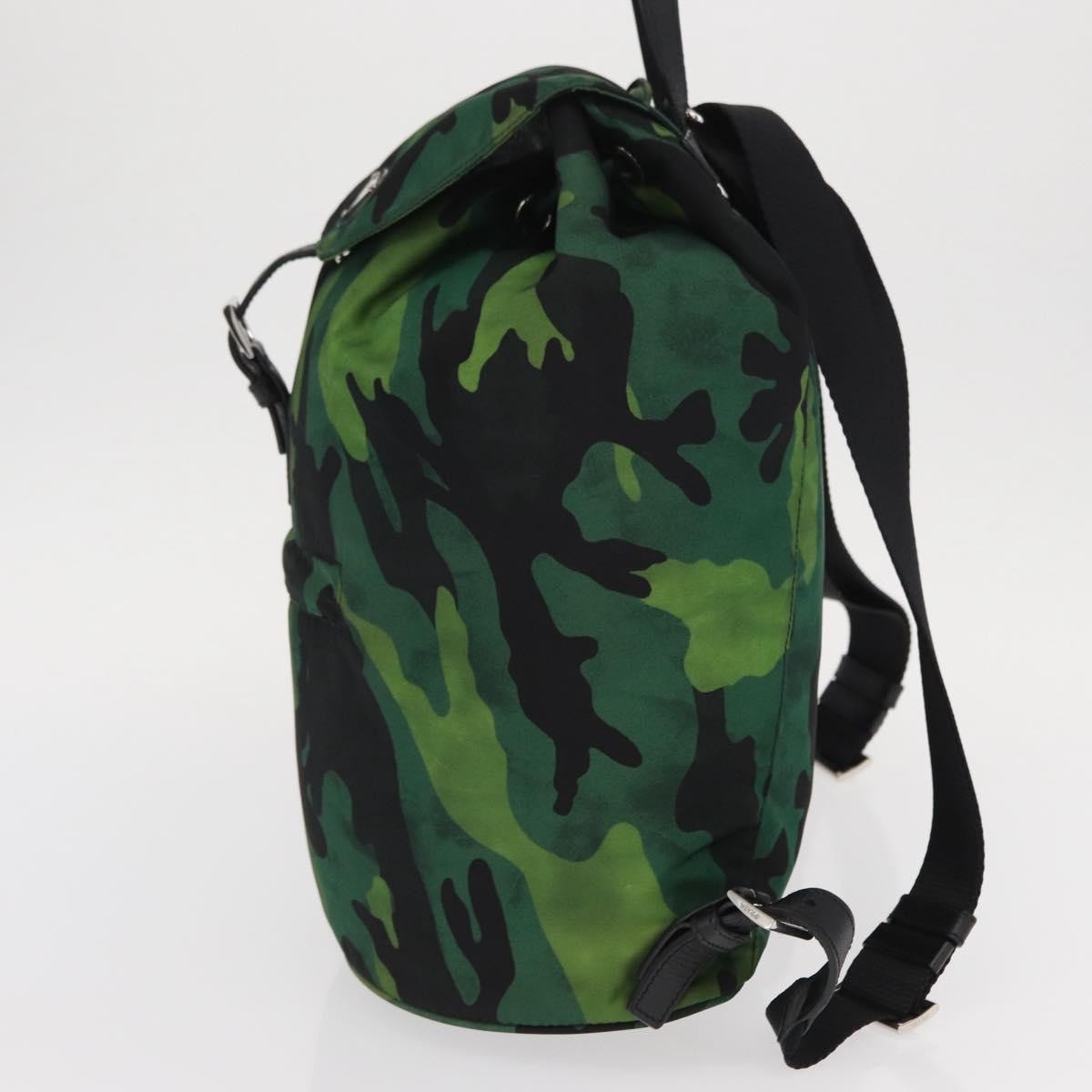 Prada Camouflage Backpack Tessuto Green Nylon Backpack Bag (Authentic Pre-Loved)