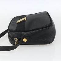 Salvatore Ferragamo Vala Shoulder Bag Leather Black Leather Shoulder Bag Bag (Authentic Pre-Loved)
