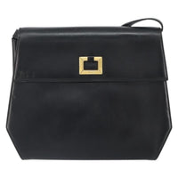 Salvatore Ferragamo Vintage Shoulder Bag Leather Black Leather Shoulder Bag Bag (Pre-Loved)