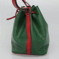 Louis Vuitton Bicolor Petit Noe Handbag Epi Leather Green Leather Shoulder Bag Bag (Authentic Pre-Loved)