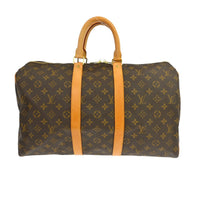 Louis Vuitton Louis Vuitton Keepall Bag Monogram Canvas Brown Canvas Travel Bag Bag (Authentic Pre-Loved)