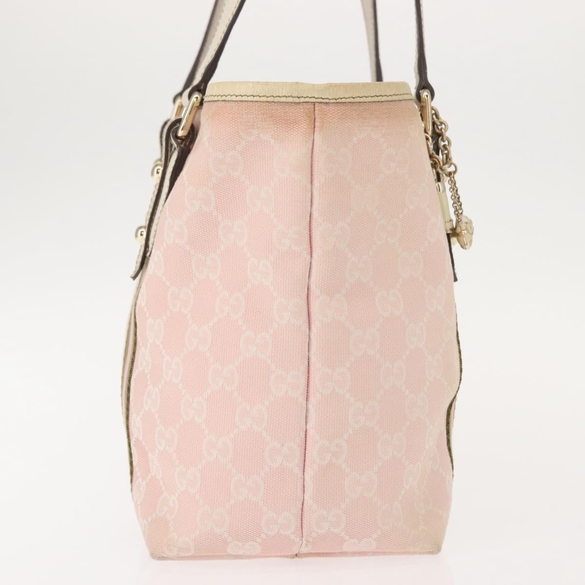 Gucci Jolicoeur Tote Gg Canvas Pink Canvas Tote Bag Bag (Authentic Pre-Loved)