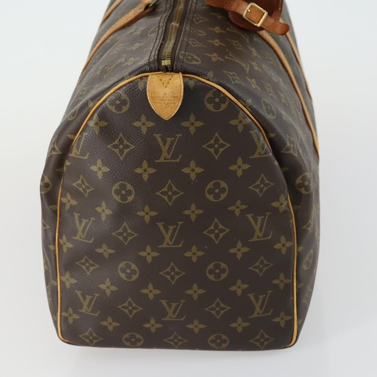 Louis Vuitton Keepall Bag Monogram Canvas Brown Canvas Travel Bag Bag (Pre-Loved)