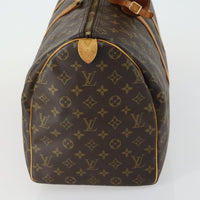 Louis Vuitton Keepall Bag Monogram Canvas Brown Canvas Travel Bag Bag (Pre-Loved)