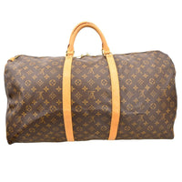 Louis Vuitton Keepall Bag Monogram Canvas Brown Canvas Travel Bag Bag (Pre-Loved)