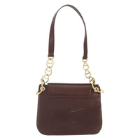 Prada Vintage Shoulder Bag Leather Brown Leather Shoulder Bag Bag (Authentic Pre-Loved)