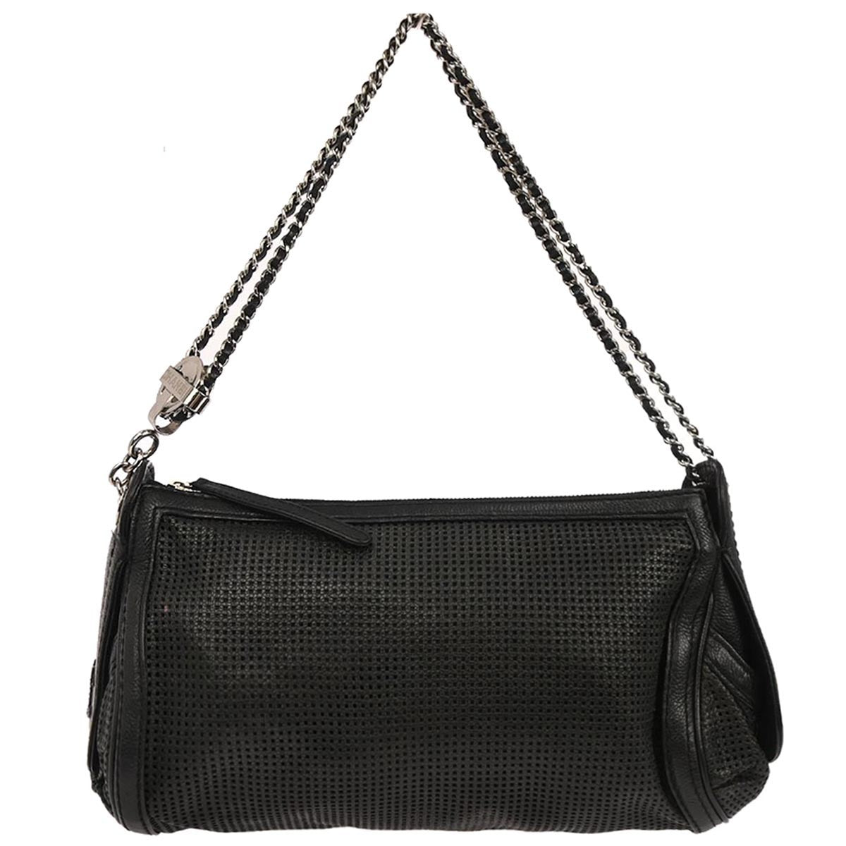 Chanel Pulley Camera Bag Perforated Caviar Black Leather Shoulder Bag Bag (Authentic Pre-Loved)