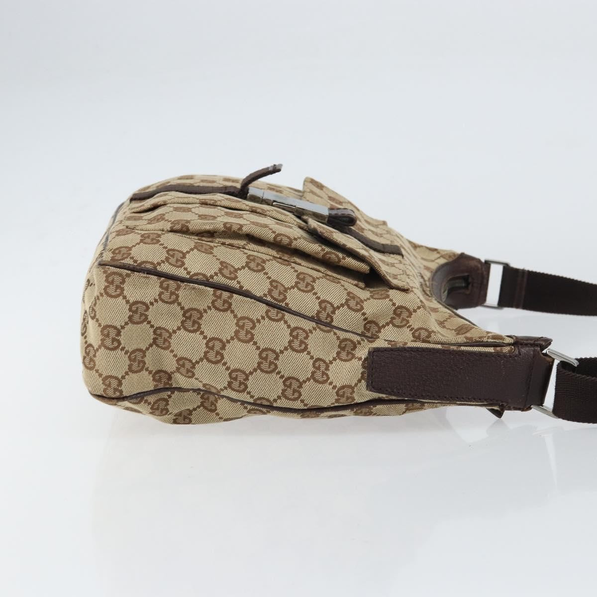Gucci Gg Canvas Bag Canvas Beige Canvas Shoulder Bag Bag (Pre-Loved)