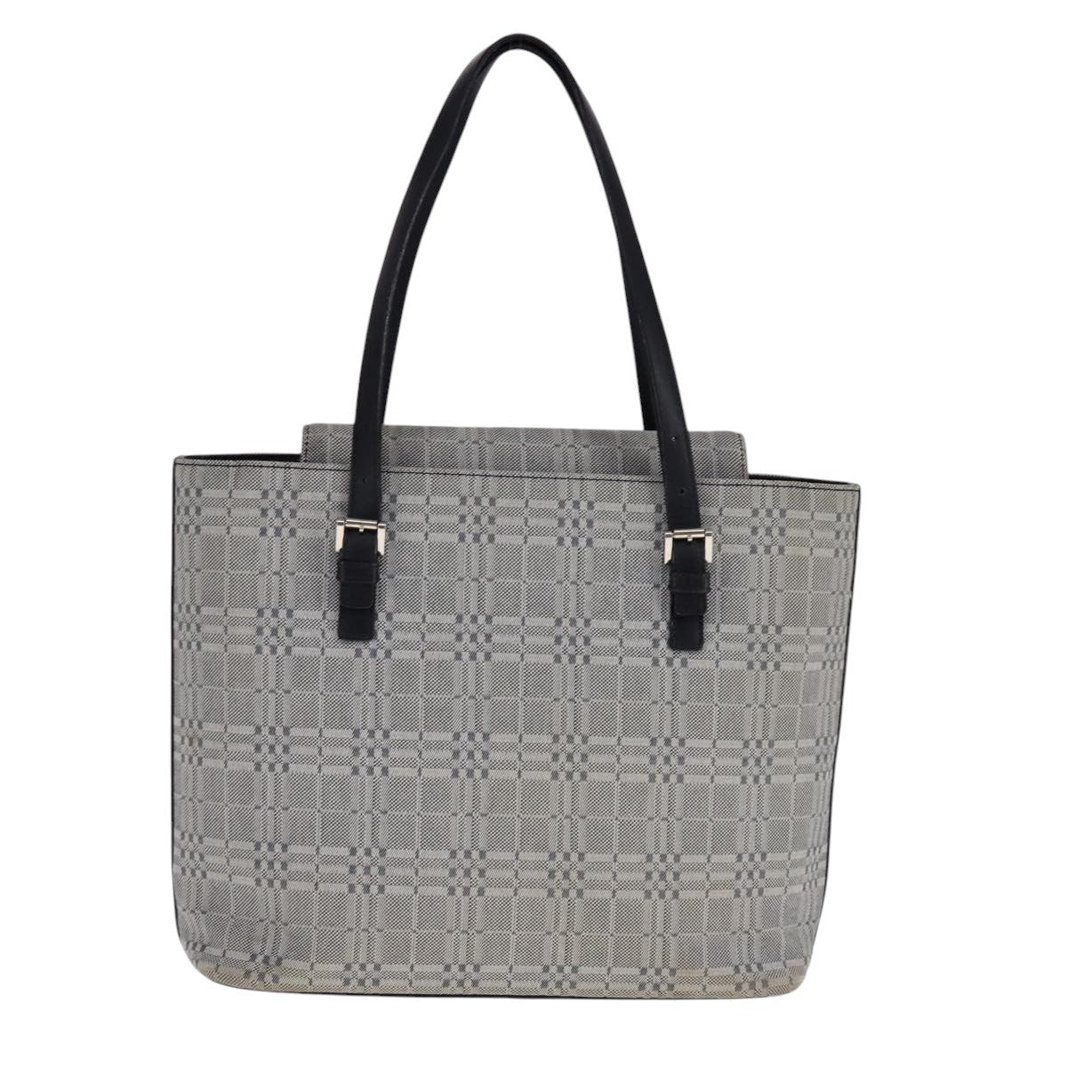 Burberry Vintage Tote Bag Canvas Gray Canvas Tote Bag Bag (Pre-Loved)