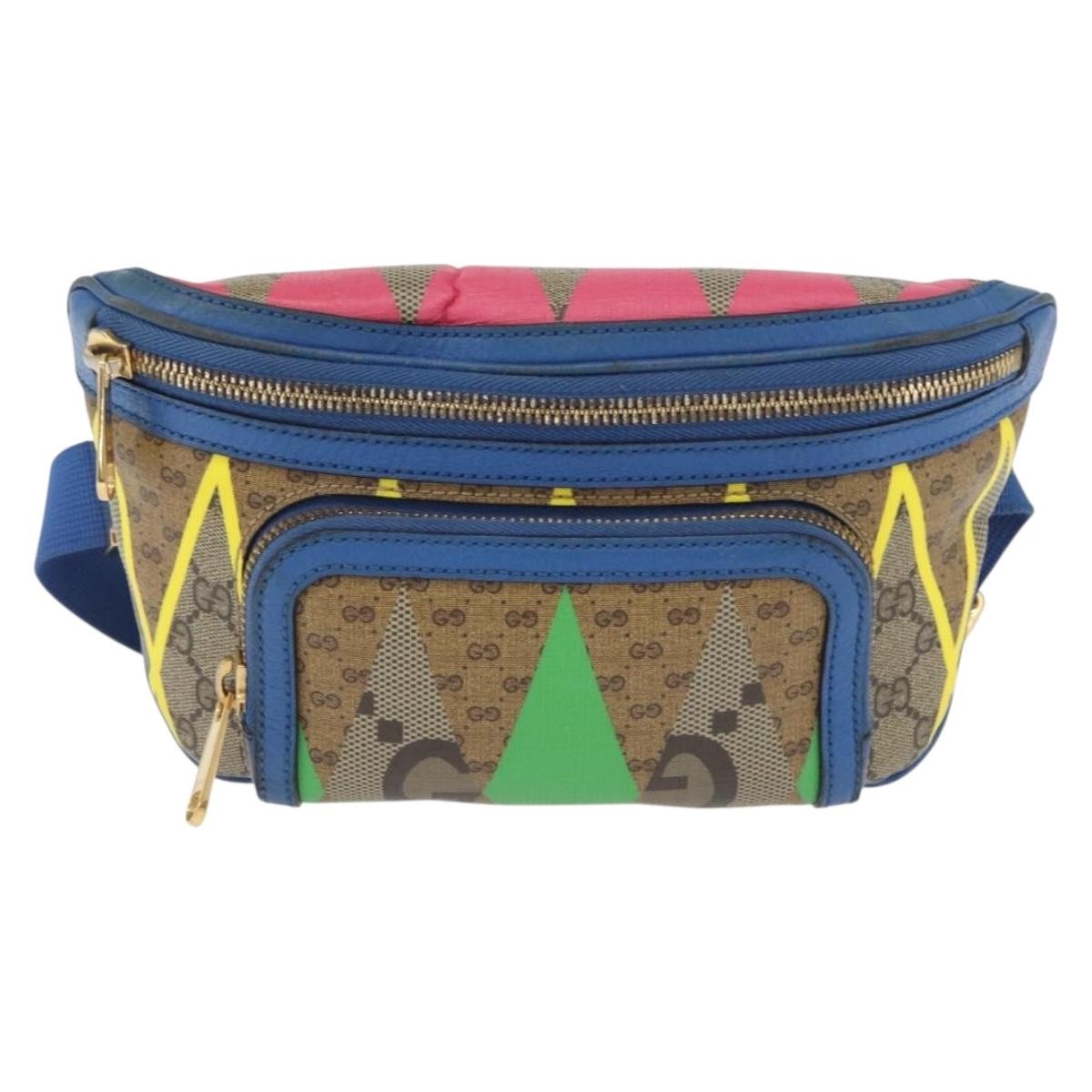 Gucci Gg Supreme Belt Bag Gg Coated Canvas And Leather Multicolour Pvc Crossbody Bag Bag (Authentic Pre-Loved)