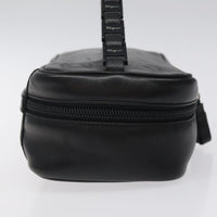 Salvatore Ferragamo Vala Clutch Bag Leather Black Leather Clutche & Pouche Bag (Authentic Pre-Loved)