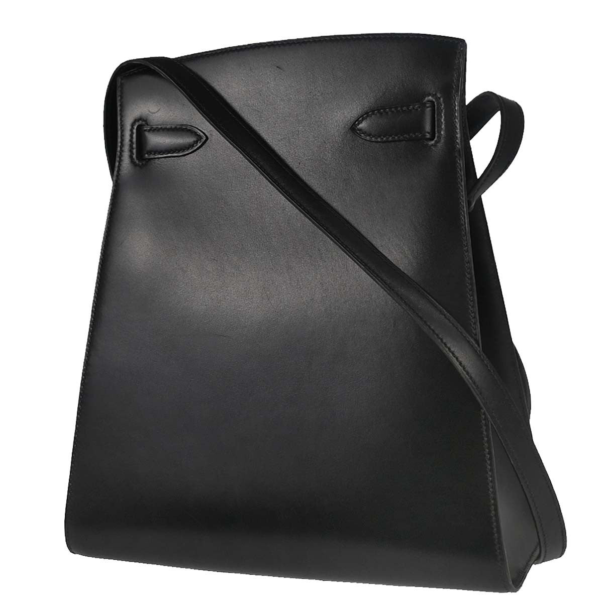 Hermes Kelly Sport Bag Box Calf Black Leather Shoulder Bag Bag (Authentic Pre-Loved)