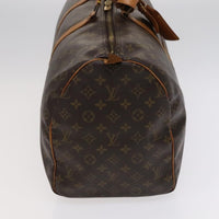 Louis Vuitton Keepall Bag Monogram Canvas Brown Canvas Travel Bag Bag (Authentic Pre-Loved)