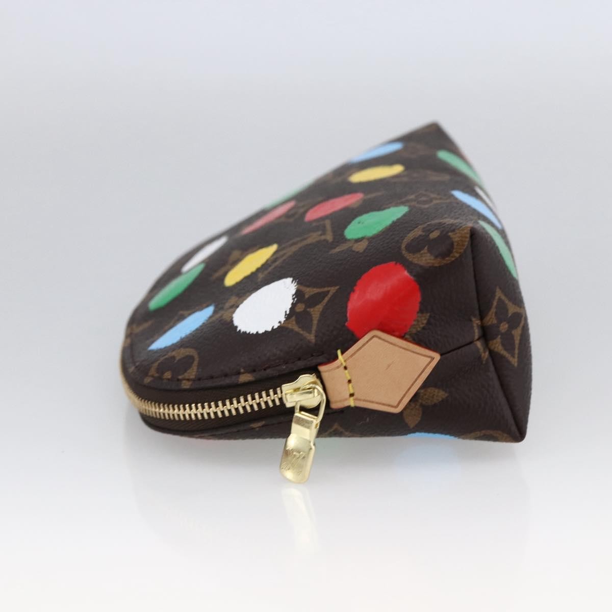 Louis Vuitton Cosmetic Pouch Yayoi Kusama Painted Dots Monogram Canvas Multicolour Canvas Clutche & Pouche Bag (Pre-Loved)