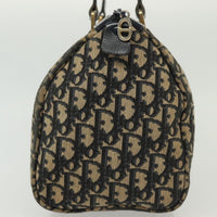 Christian Dior Vintage Trotter Boston Bag Diorissimo Canvas Navy Canvas Bag (Authentic Pre-Loved)