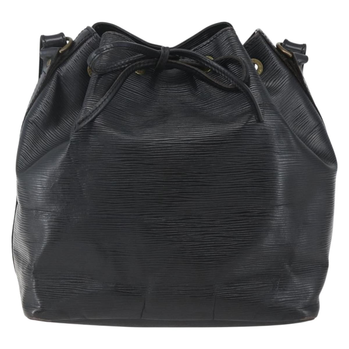 Louis Vuitton Petit Noe Handbag Epi Leather Black Leather Shoulder Bag Bag (Authentic Pre-Loved)