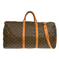 Louis Vuitton Louis Vuitton Keepall Bandouliere Bag Monogram Canvas Brown Canvas Travel Bag Bag (Authentic Pre-Loved)