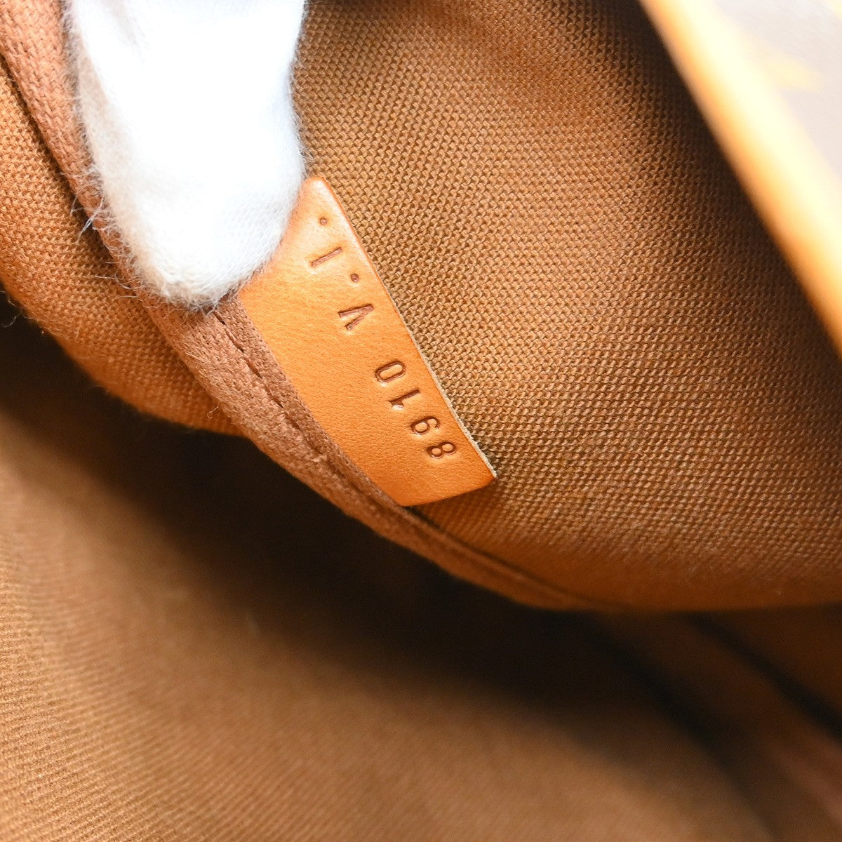 Louis Vuitton Saumur Handbag Monogram Canvas Brown Canvas Shoulder Bag Bag (Pre-Loved)