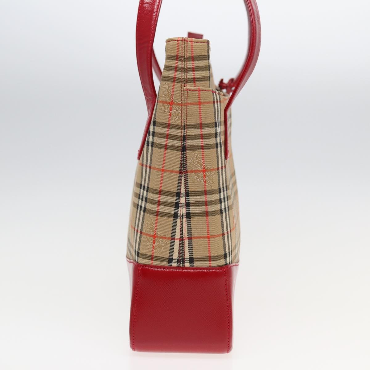 Burberry Nova Check Tote Canvas And Leather Beige Canvas Tote Bag Bag (Authentic Pre-Loved)