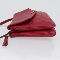 Louis Vuitton Twice Handbag Monogram Empreinte Leather Burgundy Leather Shoulder Bag Bag (Authentic Pre-Loved)