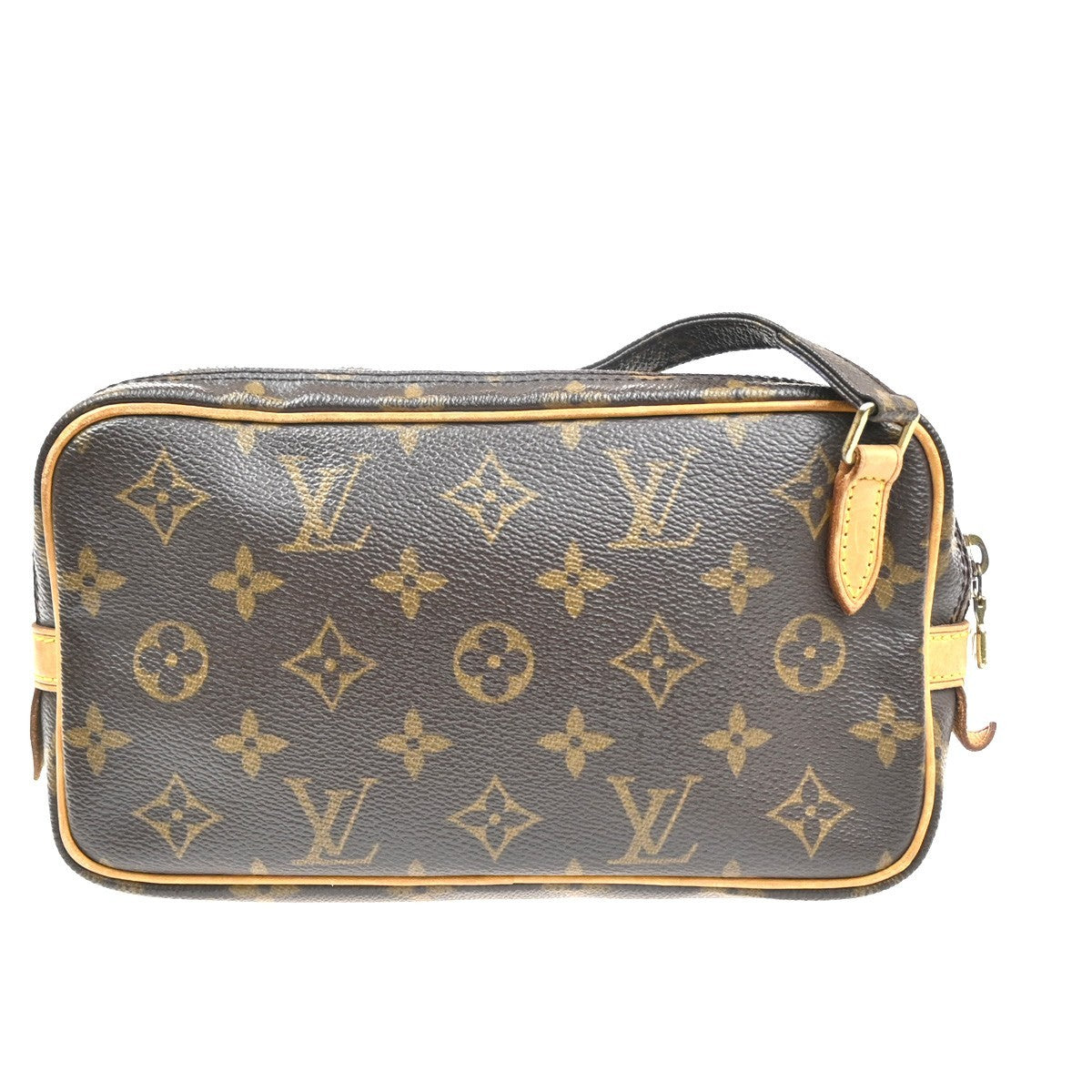 Louis Vuitton Louis Vuitton Pochette Marly Bandouliere Bag Monogram Canvas Brown Leather Shoulder Bag Bag (Pre-Loved)